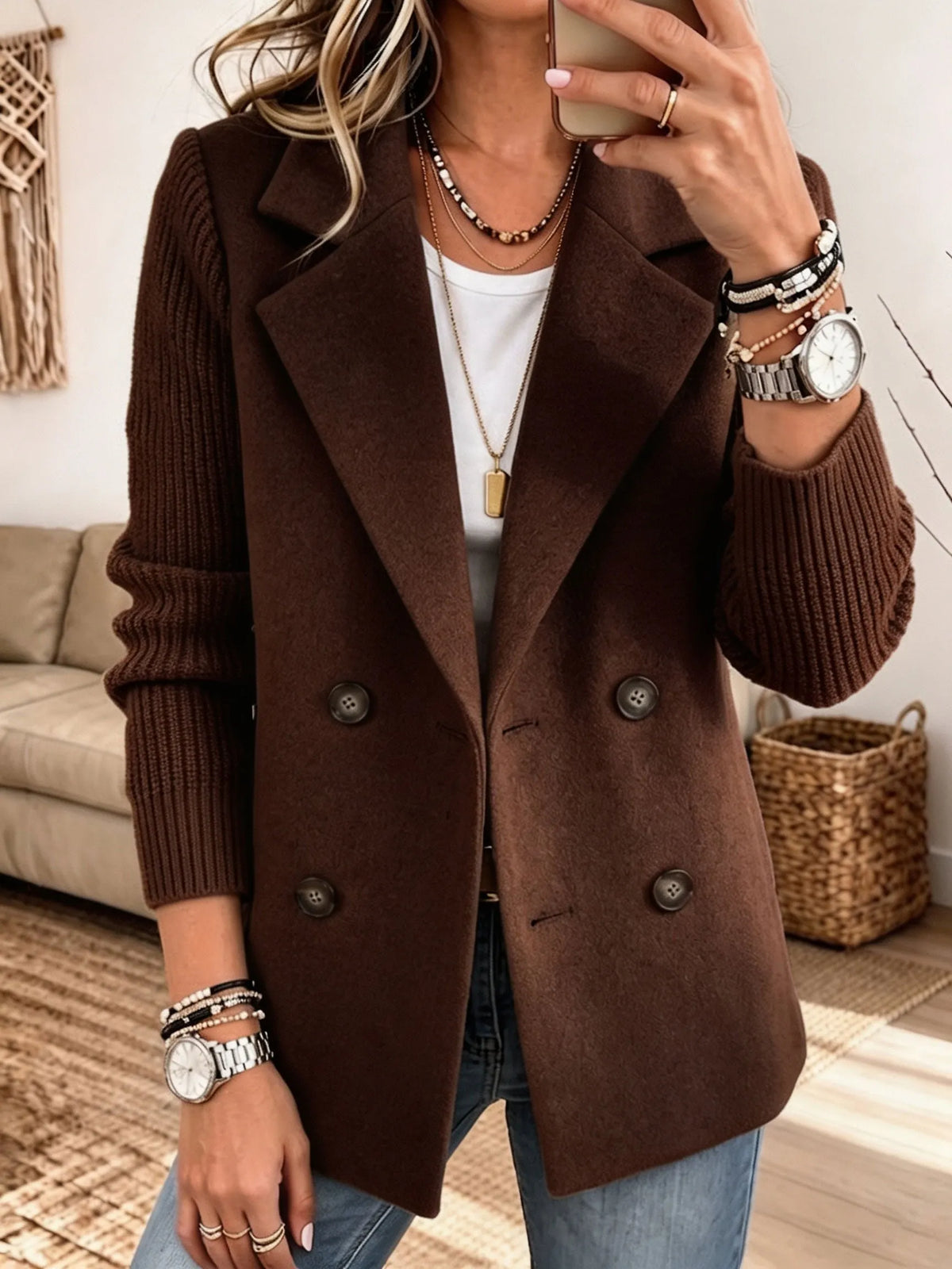 Carol | Chaqueta cruzada elegante