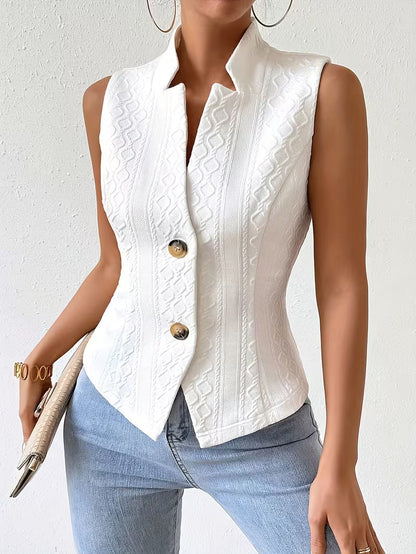 Chaleco Jacquard Elegante