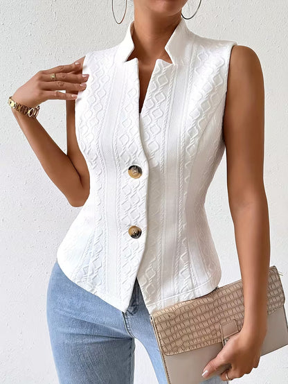 Chaleco Jacquard Elegante