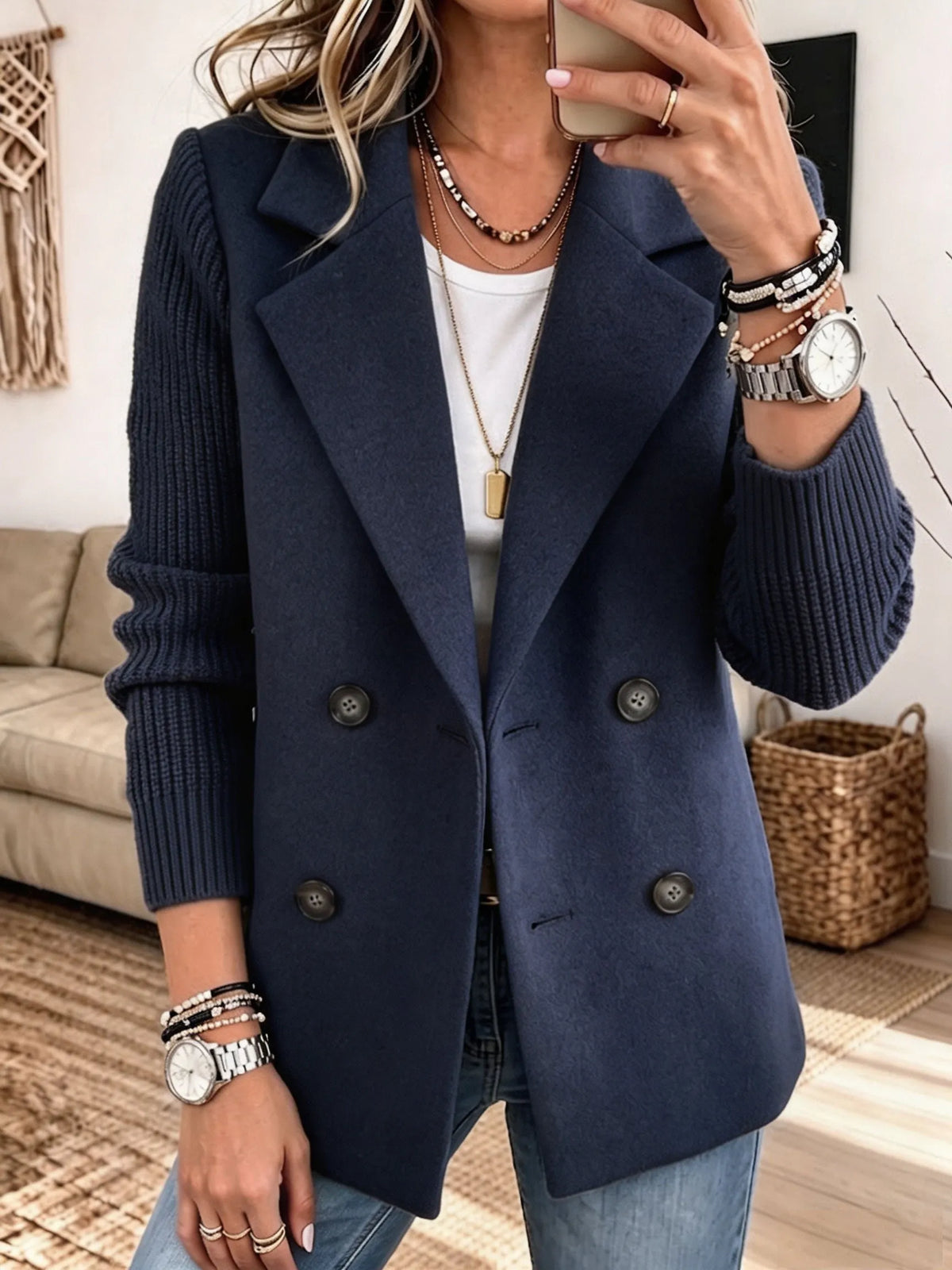 Carol | Chaqueta cruzada elegante