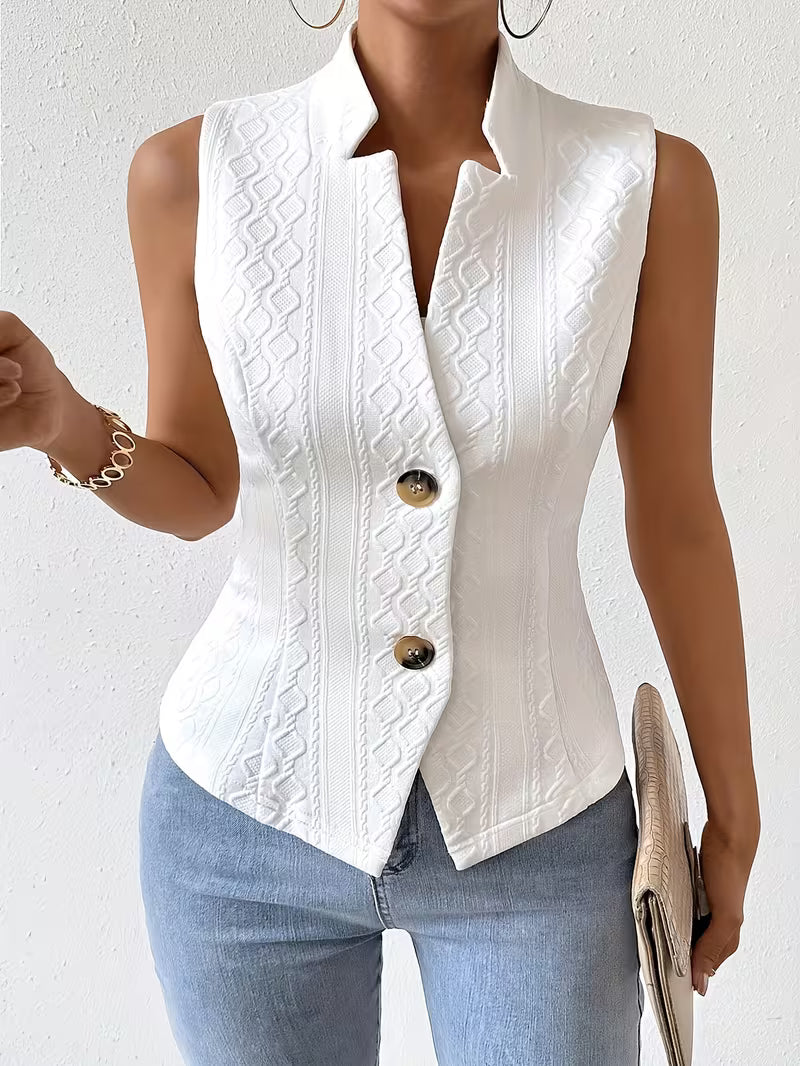 Chaleco Jacquard Elegante