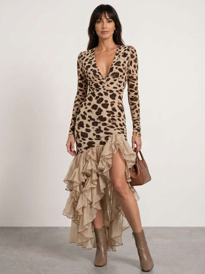 Vestido estampado animal print