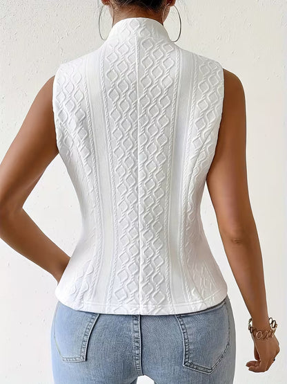 Chaleco Jacquard Elegante