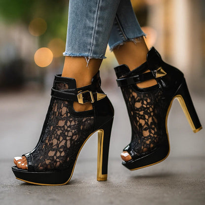 Liliana | Zapatos de tacón con encaje