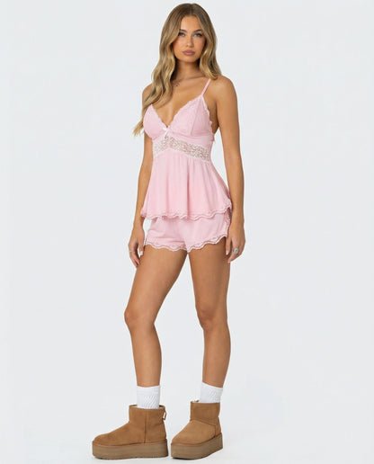 Conjunto Midnight Kiss de Encaje