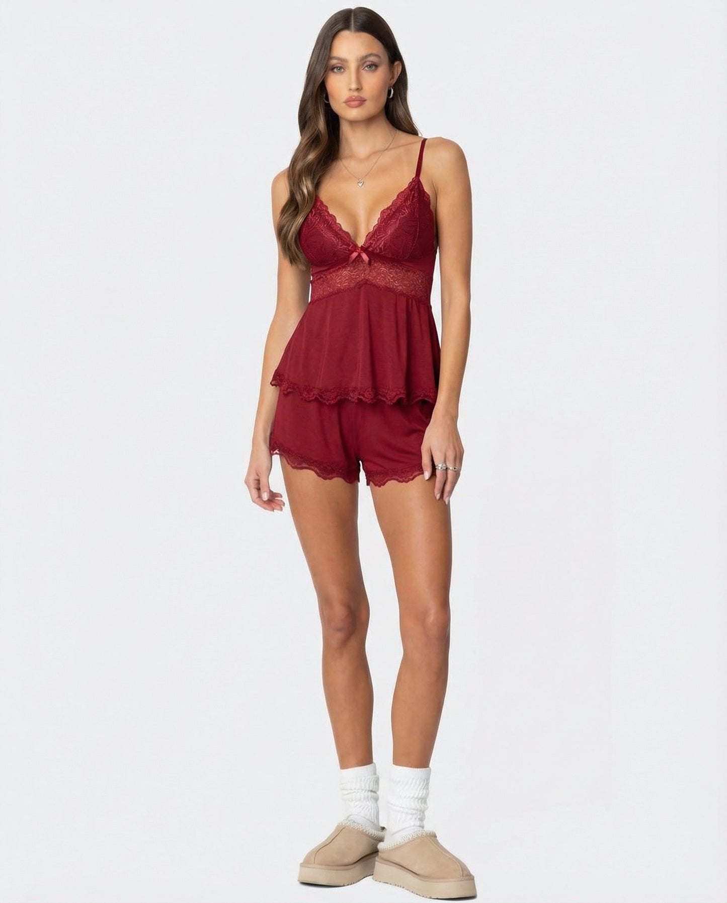 Conjunto Midnight Kiss de Encaje