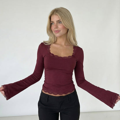 Top Aria Lace Trim