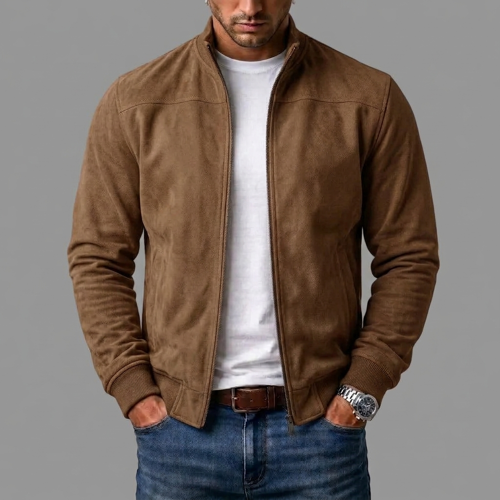 Moretti | Chaqueta bomber de ante