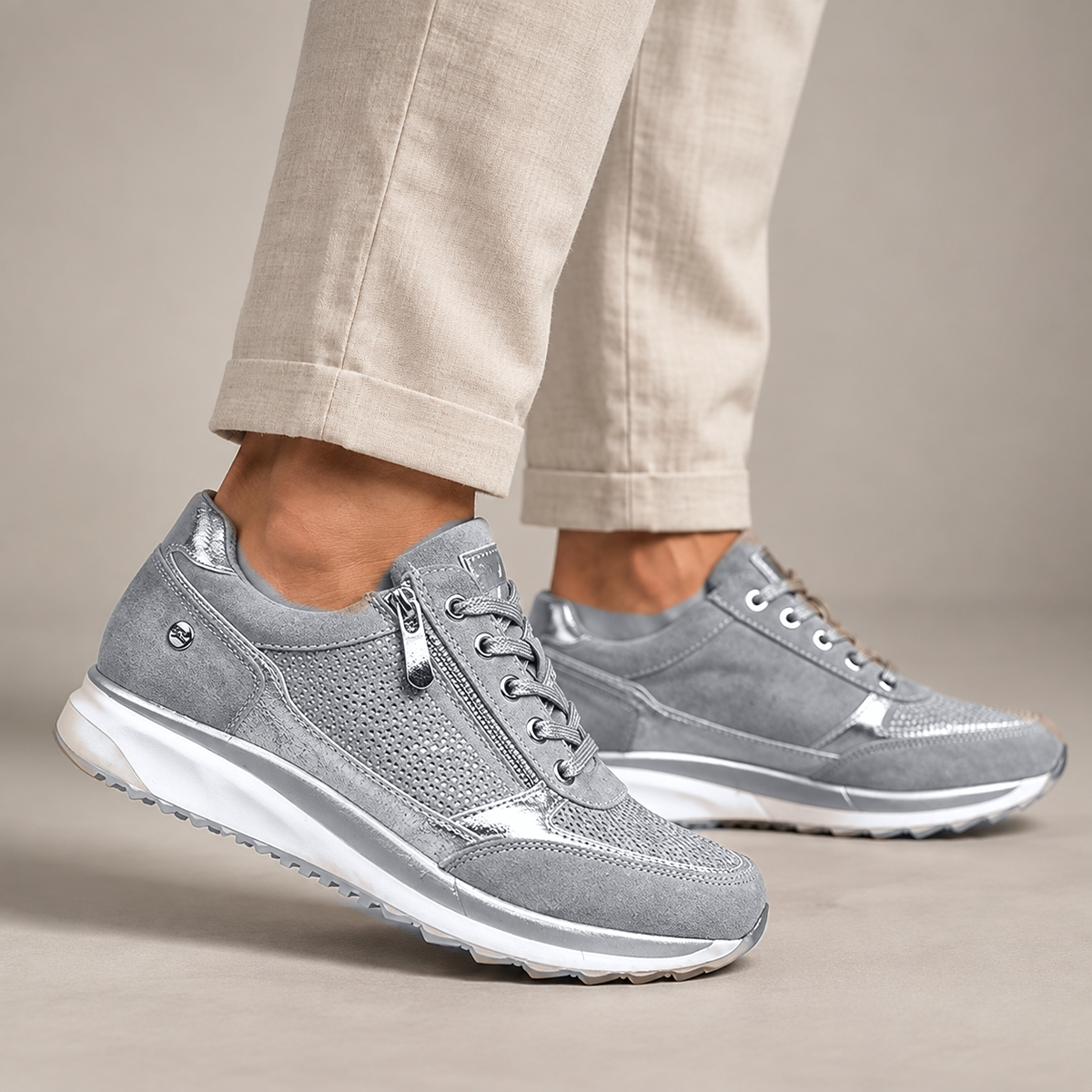 Lourdes | Zapatillas con Cremallera