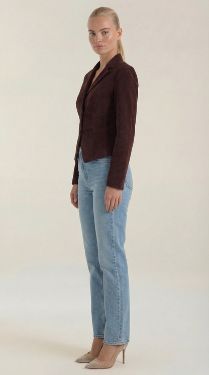 Susana | Chaqueta de terciopelo de botones