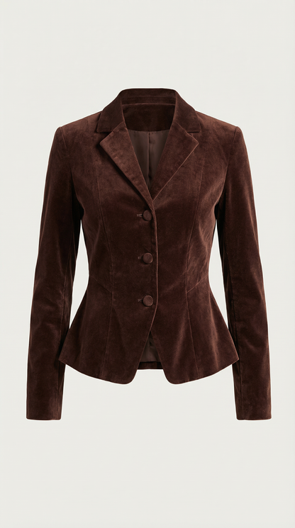 Susana | Chaqueta de terciopelo de botones